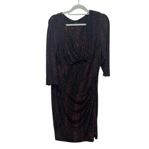 Lauren Ralph Lauren V Neck career-wear 3/4 sleeve dress 18